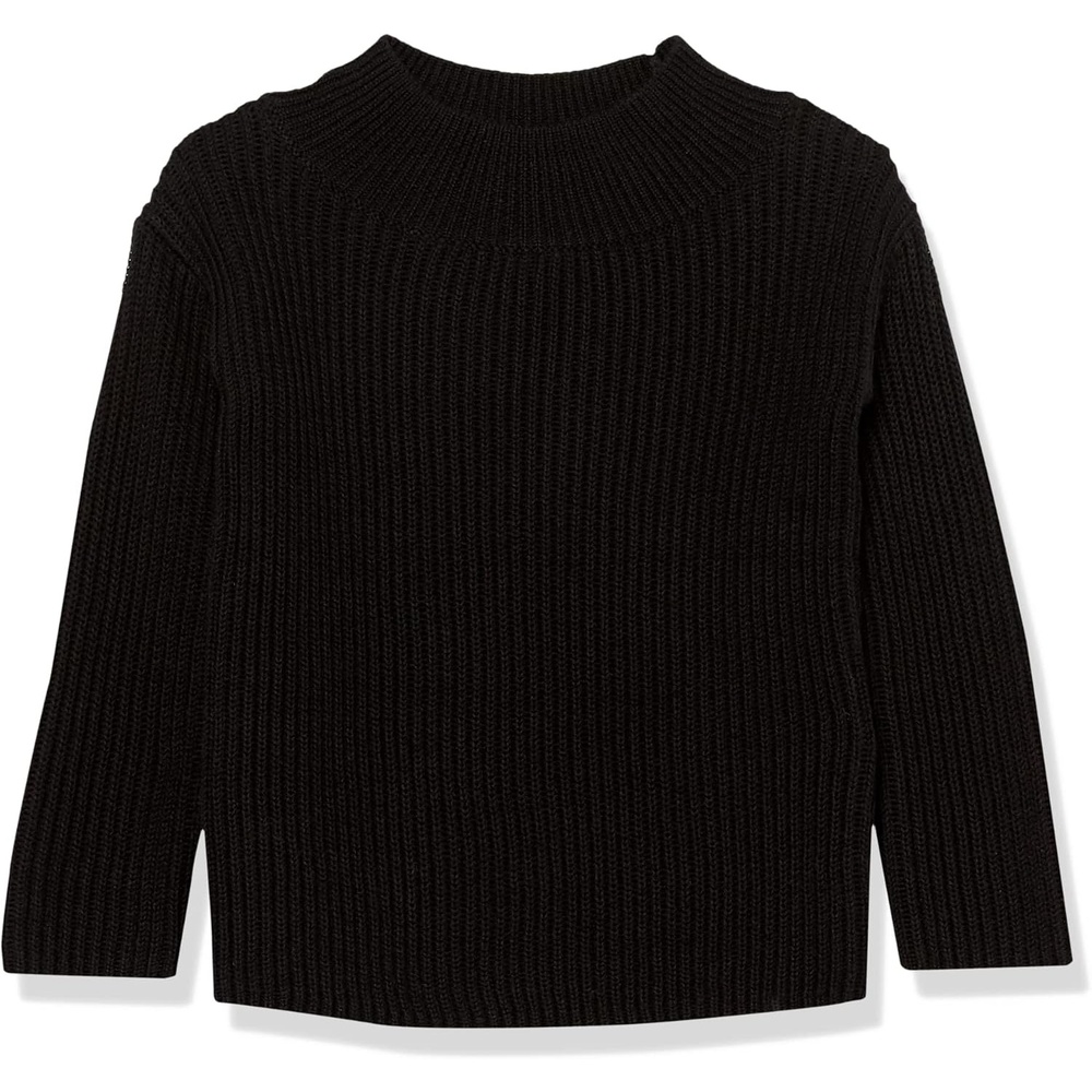image:imageAmazon Essentials Girls Modern WideNeck Pullover SweaterBlack
