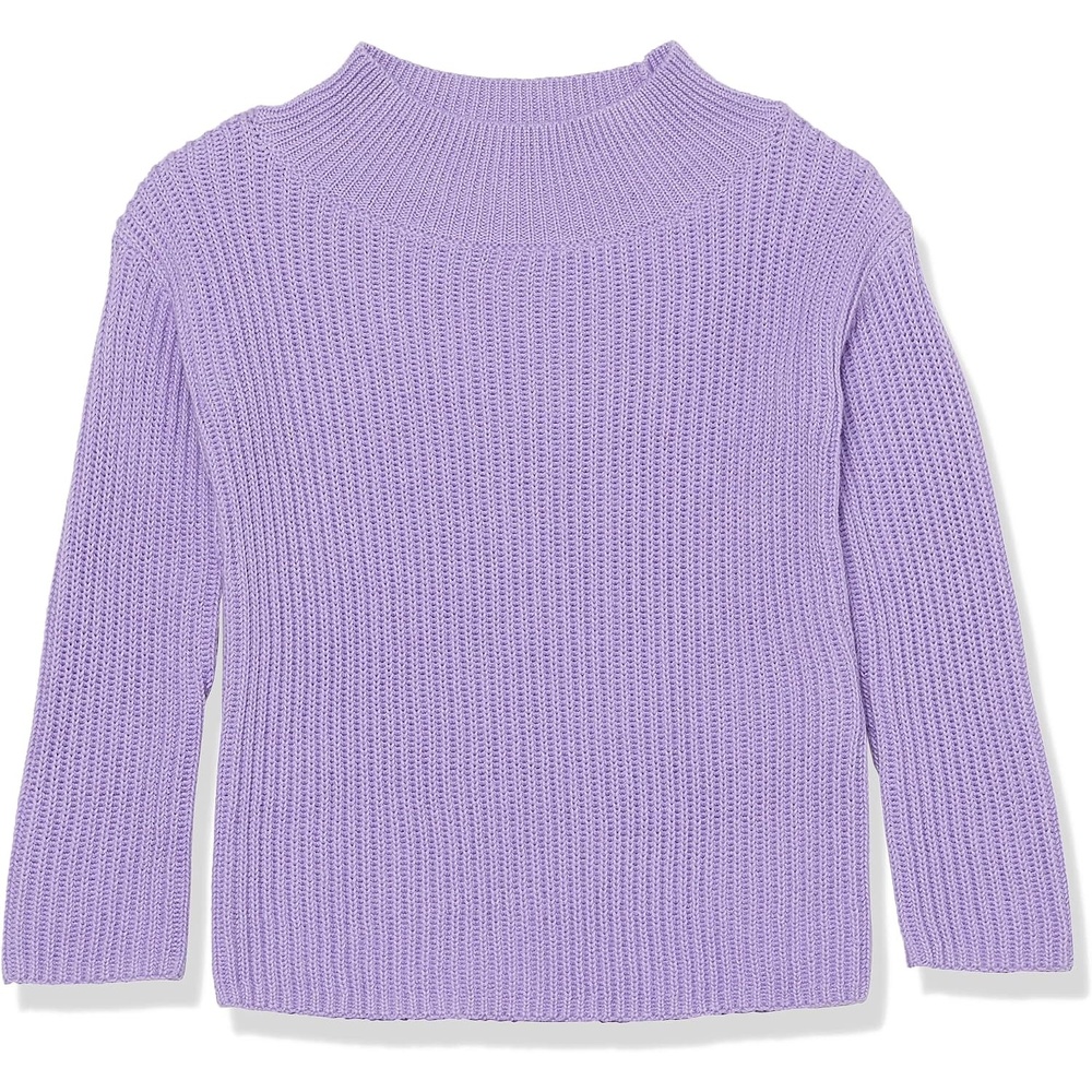 image:imageAmazon Essentials Girls Modern WideNeck Pullover SweaterPurple