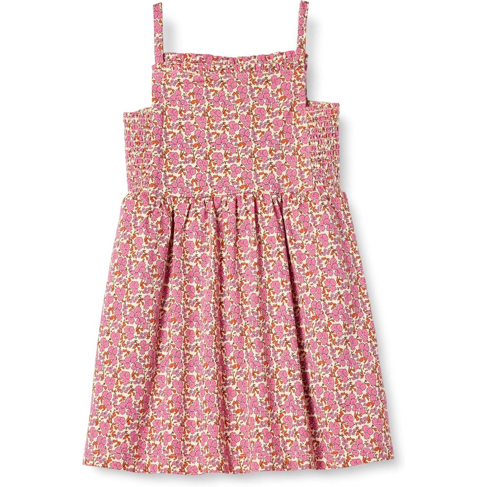 image:imageAmazon Essentials Girls and Toddlers Cotton Strappy Midi DressBeige Hot Pink Posey Floral
