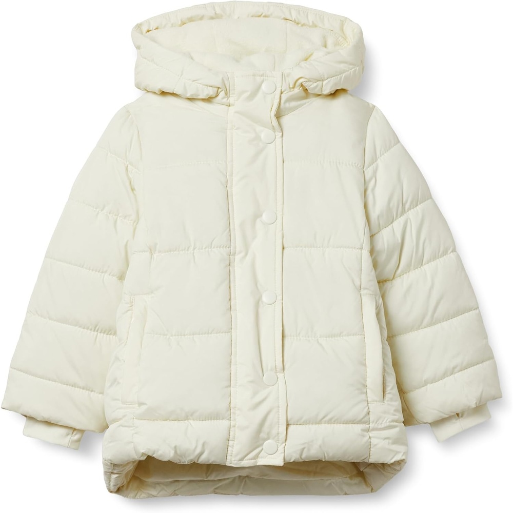 image:imageAmazon Essentials Girls and Toddlers Heavyweight Hooded Puffer Coat WaterResistantIvory