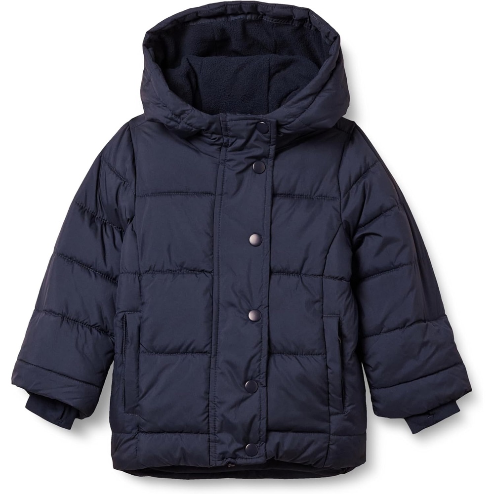 image:imageAmazon Essentials Girls and Toddlers Heavyweight Hooded Puffer Coat WaterResistantNavy