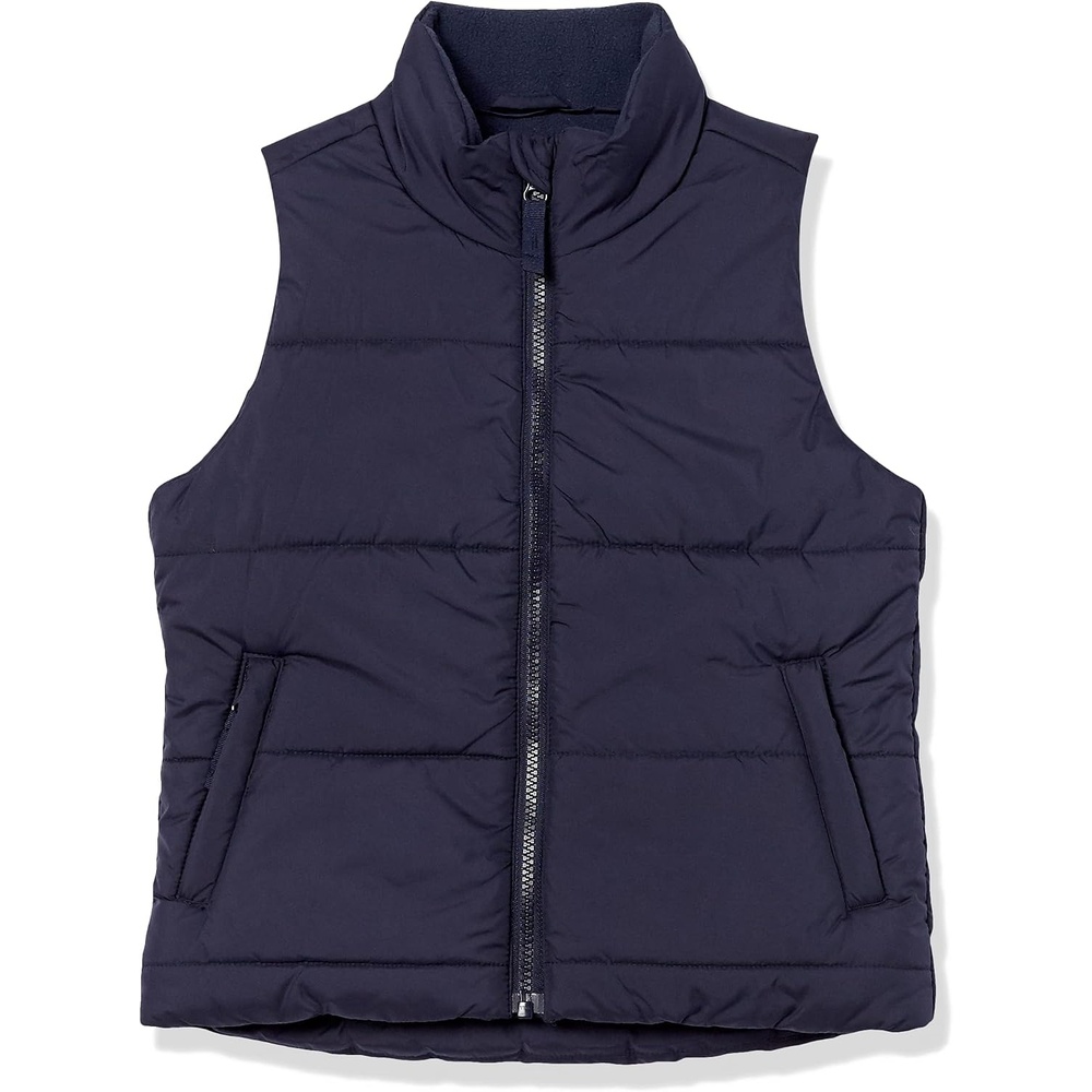 image:imageAmazon Essentials Girls and Toddlers Heavyweight Puffer VestNavy
