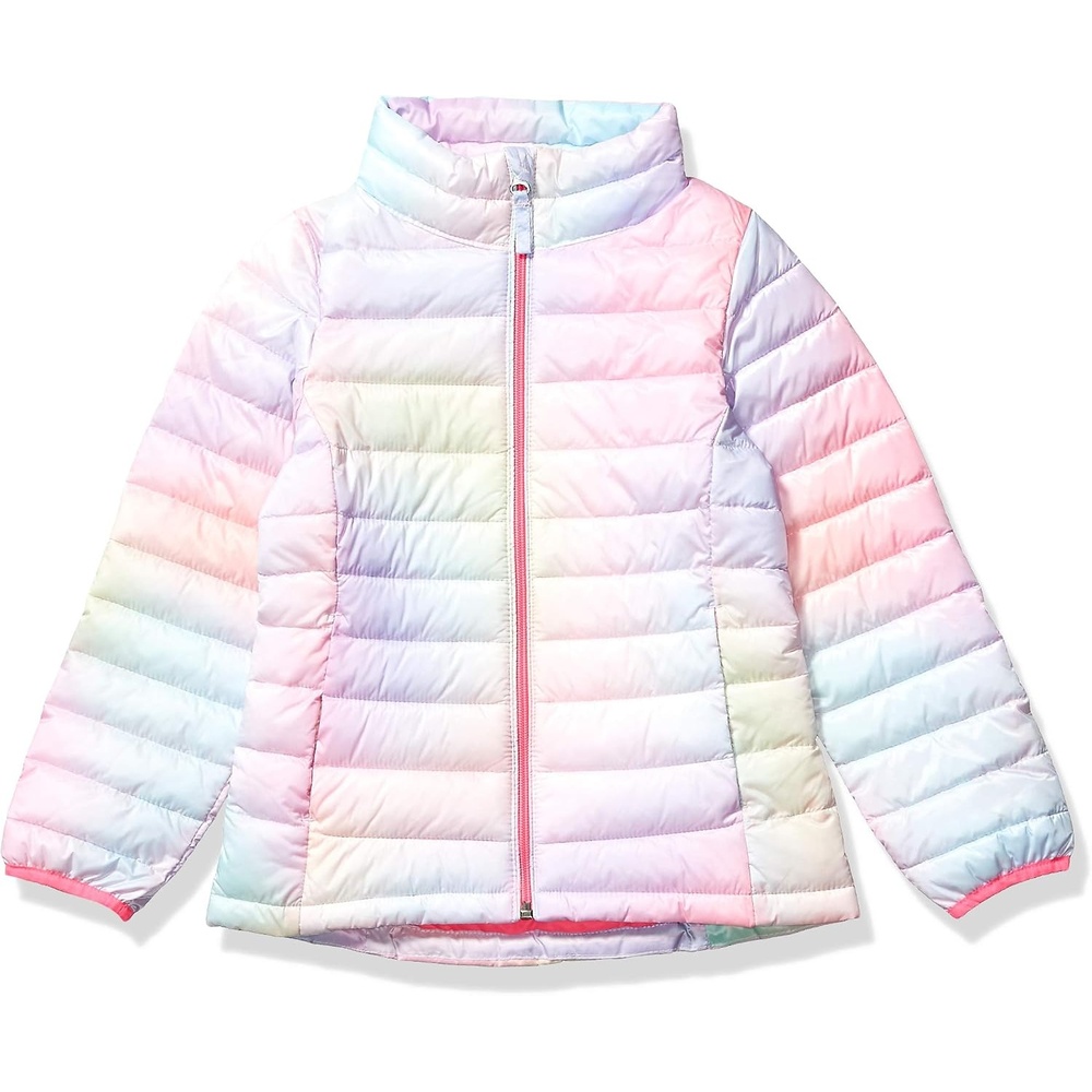 image:imageAmazon Essentials Girls and Toddlers LightWeight WaterResistant Packable Mock Puffer JacketsPink Ombre