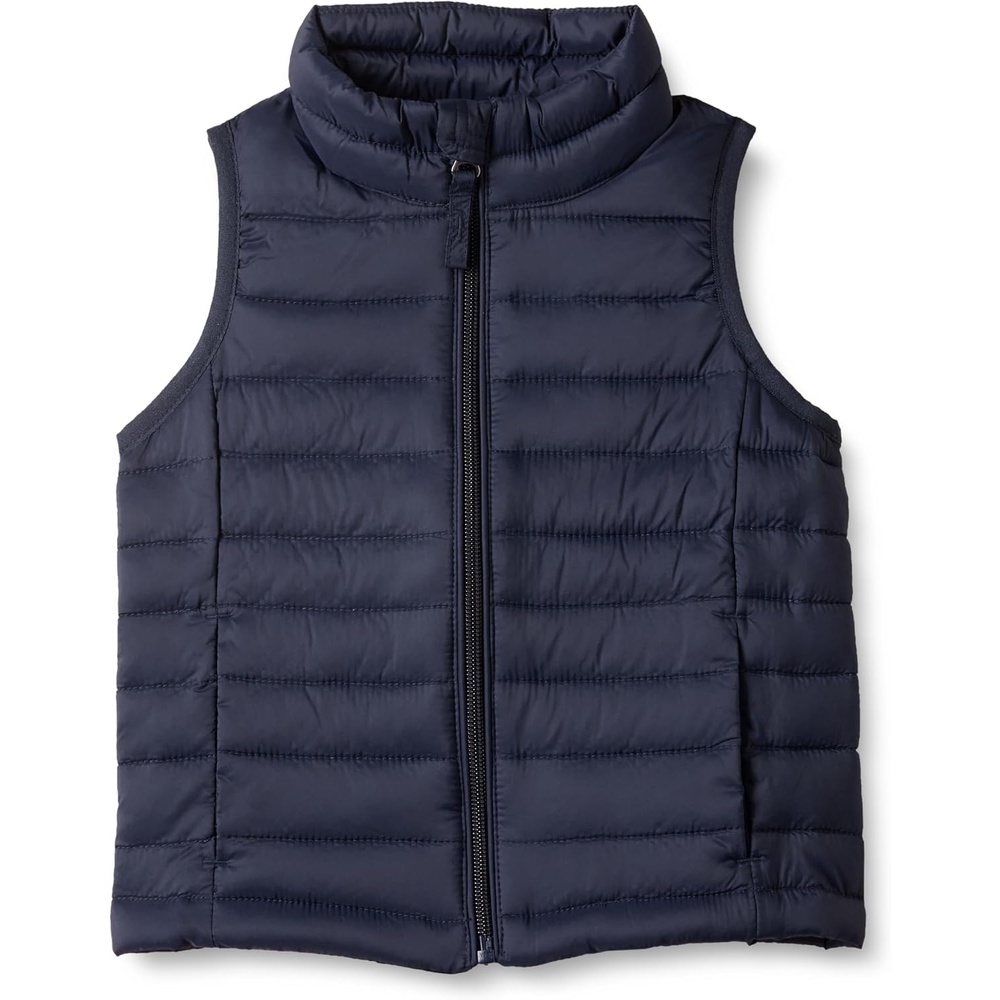 image:imageAmazon Essentials Girls and Toddlers Lightweight WaterResistant Packable Puffer VestNavy