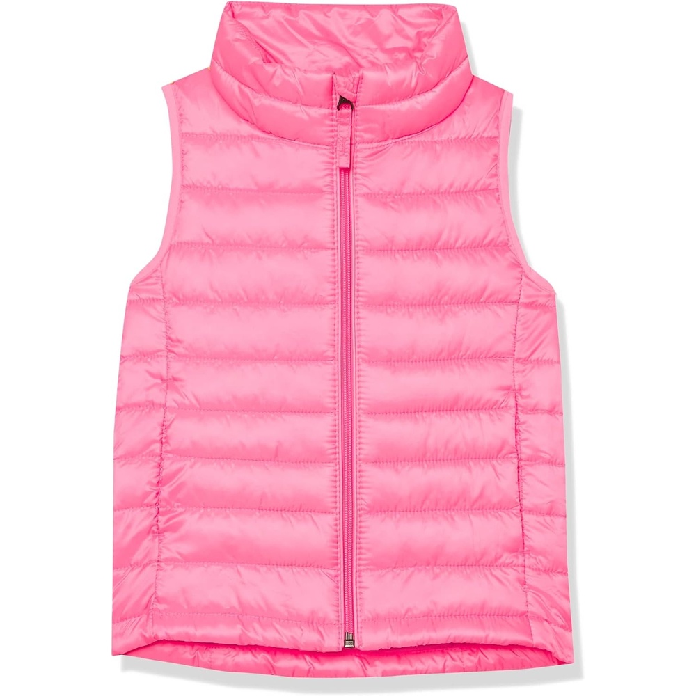 image:imageAmazon Essentials Girls and Toddlers Lightweight WaterResistant Packable Puffer VestNeon Flamingo Pink