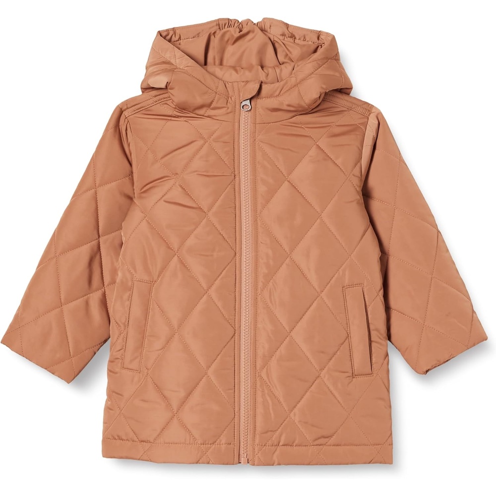 image:imageAmazon Essentials Unisex Kids and Toddlers Long Quilted JacketLight Brown