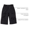 Amazon Essentials Boys and Toddlers’ Water-Resistant Ski & Snow Pants(Black)