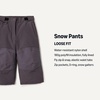 Amazon Essentials Boys and Toddlers’ Water-Resistant Ski & Snow Pants(Dark Grey)