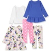 Amazon Essentials Disney | Marvel | Star Wars | Frozen | Princess Girls and Toddlers’ Mix-and-Match Cotton Set, Pack of 5(Minnie and Daisy)