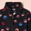 Amazon Essentials Disney | Marvel | Star Wars | Princess Girls and Toddlers’ Polar Fleece Full-Zip Mock Jackets(Star Wars Multi Rebel)