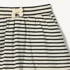 Amazon Essentials Girls’ Cotton Stretch Jersey Patch Pocket Skort with Pockets(Black/French Stripe)