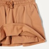 Amazon Essentials Girls’ Cotton Stretch Jersey Patch Pocket Skort with Pockets(Light Caramel/Graphic Flower)