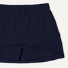 Amazon Essentials Girls’ Cotton Stretch Jersey Patch Pocket Skort with Pockets(Light Grey Heather/Navy)
