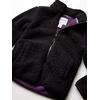 Amazon Essentials Girls’ Faux Sherpa Fleece Full-Zip Jacket, Lined(Black)