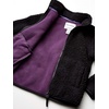 Amazon Essentials Girls’ Faux Sherpa Fleece Full-Zip Jacket, Lined(Black)