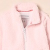 Amazon Essentials Girls’ Faux Sherpa Fleece Full-Zip Jacket, Lined(Light Pink)