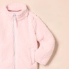 Amazon Essentials Girls’ Faux Sherpa Fleece Full-Zip Jacket, Lined(Light Pink)