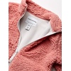 Amazon Essentials Girls’ Faux Sherpa Fleece Full-Zip Jacket, Lined(Mauve)