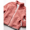 Amazon Essentials Girls’ Faux Sherpa Fleece Full-Zip Jacket, Lined(Mauve)