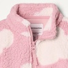 Amazon Essentials Girls’ Faux Sherpa Fleece Full-Zip Jacket, Lined(Pink Cloud)