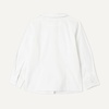 Amazon Essentials Girls’ Long Sleeve Poplin Peter Pan Shirt(Bright White)