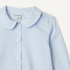 Amazon Essentials Girls’ Long Sleeve Poplin Peter Pan Shirt(Cornflower Blue)