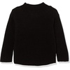 Amazon Essentials Girls Modern Wide-Neck Pullover Sweater(Black)