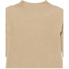 Amazon Essentials Girls Modern Wide-Neck Pullover Sweater(Tan)