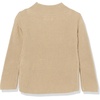 Amazon Essentials Girls Modern Wide-Neck Pullover Sweater(Tan)