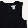 Amazon Essentials Girls’ Pleated Hem Dress(Black)