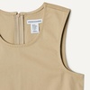 Amazon Essentials Girls’ Pleated Hem Dress(Khaki Tan)