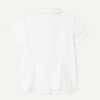 Amazon Essentials Girls’ Short Sleeve Peter Pan Collar Shirt(Bright White)