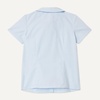 Amazon Essentials Girls’ Short Sleeve Peter Pan Collar Shirt(Cornflower Blue)