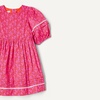 Amazon Essentials Girls and Toddlers’ 100% Cotton Puff-Sleeve Fit & Flare Dress(Hot Pink Posey Floral)