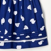 Amazon Essentials Girls and Toddlers’ 100% Cotton Puff-Sleeve Fit & Flare Dress(Navy Abstract Dots)