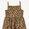 Amazon Essentials Girls and Toddlers’ Cotton Strappy Midi Dress(Dark Tan Leopard)