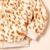 Amazon Essentials Girls and Toddlers’ Cropped Faux Fur Jacket, Outerwear(Cream Leopard)