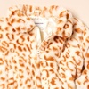Amazon Essentials Girls and Toddlers’ Cropped Faux Fur Jacket, Outerwear(Cream Leopard)