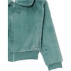Amazon Essentials Girls and Toddlers’ Cropped Faux Fur Jacket, Outerwear(Green)