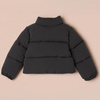 Amazon Essentials Girls and Toddlers’ Cropped Full-Zip Fully Lined Puffer Jacket (Quilted Matte or Sherpa Fleece)(Black)