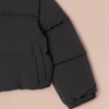 Amazon Essentials Girls and Toddlers’ Cropped Full-Zip Fully Lined Puffer Jacket (Quilted Matte or Sherpa Fleece)(Black)
