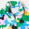 Amazon Essentials Girls and Toddlers’ Cropped Full-Zip Fully Lined Puffer Jacket (Quilted Matte or Sherpa Fleece)(Geo Camo)