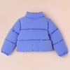 Amazon Essentials Girls and Toddlers’ Cropped Full-Zip Fully Lined Puffer Jacket (Quilted Matte or Sherpa Fleece)(Purple Blue)