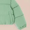 Amazon Essentials Girls and Toddlers’ Cropped Full-Zip Fully Lined Puffer Jacket (Quilted Matte or Sherpa Fleece)(Sage Green)
