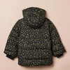 Amazon Essentials Girls and Toddlers’ Heavyweight Hooded Puffer Coat, Water-Resistant(Black Stars)