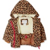 Amazon Essentials Girls and Toddlers’ Heavyweight Hooded Puffer Coat, Water-Resistant(Camel Cheetah Print)
