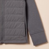Amazon Essentials Girls and Toddlers’ Hooded Full-Zip Quilted Puffer Active Jacket with Front Pockets, Long Sleeve(Grey)
