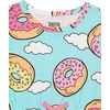 Amazon Essentials Girls and Toddlers’ Knit Short-Sleeve Cinch-Waist Dresses (Previously Spotted Zebra), Pack of 2(2-pack Donuts/Pink Stripe)