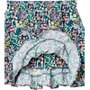 Amazon Essentials Girls and Toddlers’ Knit Skorts with Elastic Waist and Built-in Shorts, Pack of 3(3-pack Floral/Teal)