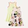 Amazon Essentials Girls and Toddlers’ Knit Sleeveless Fit and Flare Tank Play Dress, Pack of 2(Minnie Mouse)